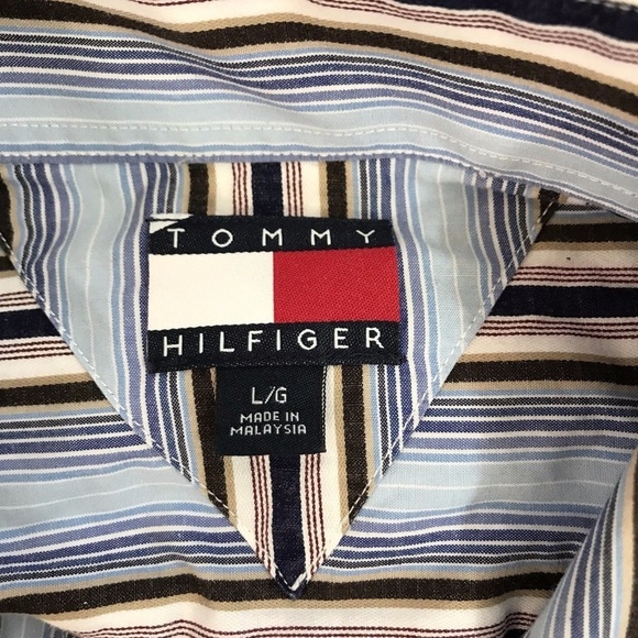 Vintage Tommy Hilfiger Men's Button Front Shirt - Picture 2 of 6
